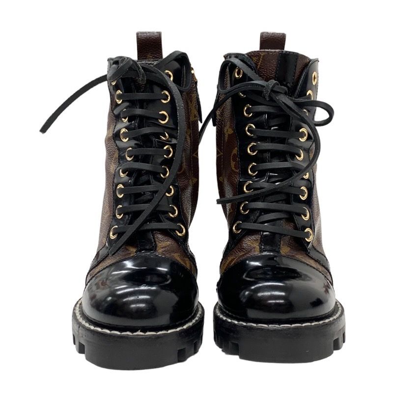 Louis Vuitton Star Trail Line Monogram Boots Short Boots Shoes Leather Brown