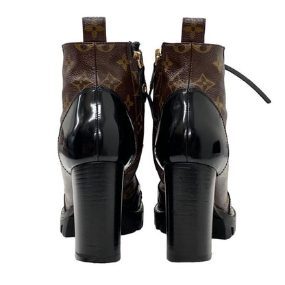 Louis Vuitton Star Trail Line Monogram Boots Short Boots Shoes Leather Brown