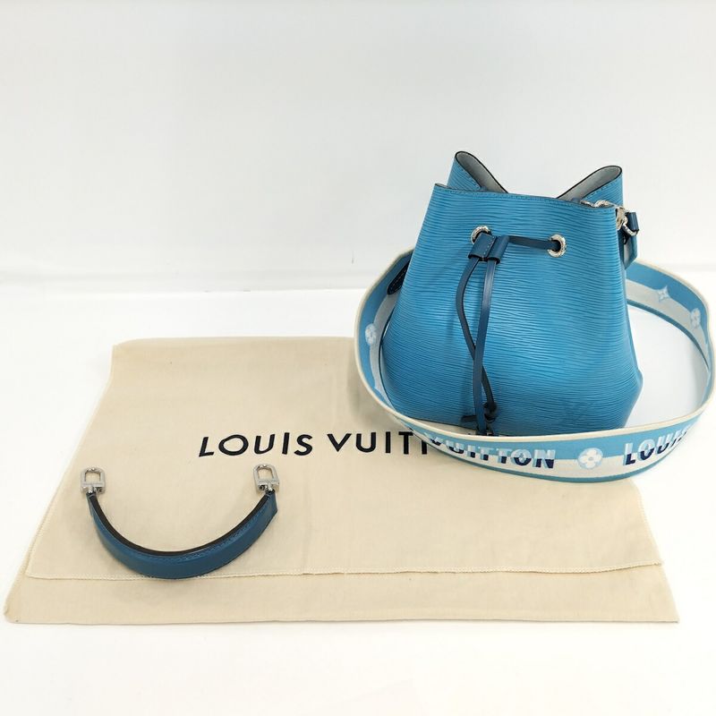 Louis Vuitton 2way Shoulder Bag Neo Noe BB Epi Turquoise Blue M57691