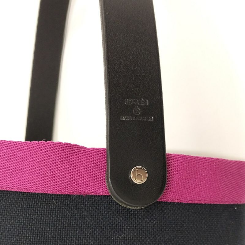 Hermes Handbag Petit Ash So Canvas Black