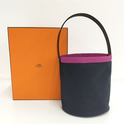 Hermes Handbag Petit Ash So Canvas Black