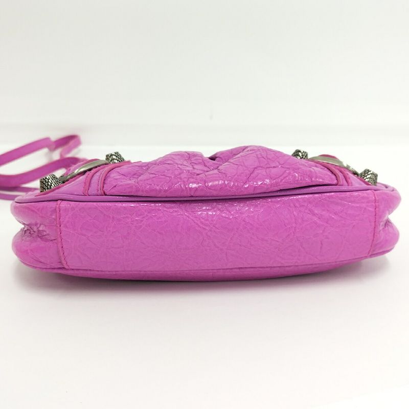 Balenciaga le Cagole XS Chain Shoulder Bag Leather Pink