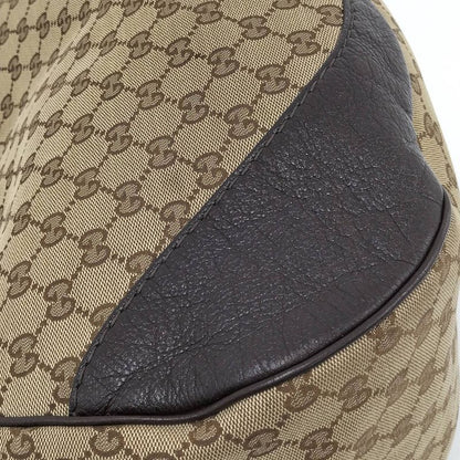 Gucci Tote Bag GG Canvas Leather Beige