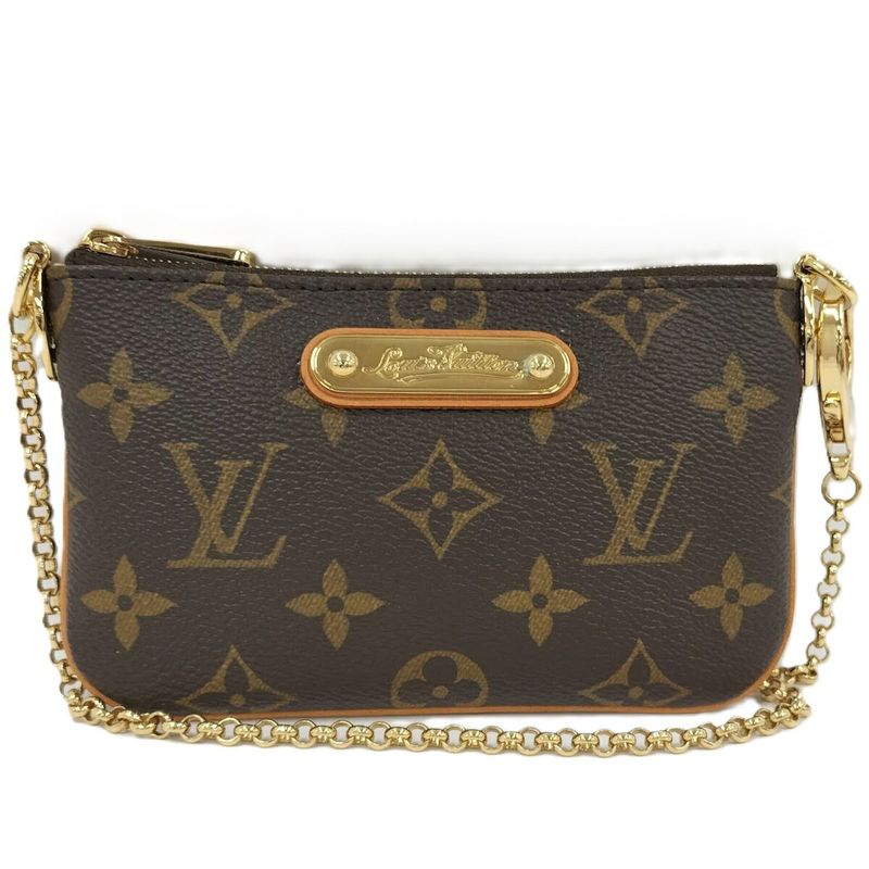 Louis Vuitton Pochette Mira PM Pouch Logo Plate Monogram M60095