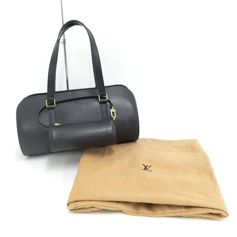 Louis Vuitton Soufflo Handbag Epi Leather Black M52222