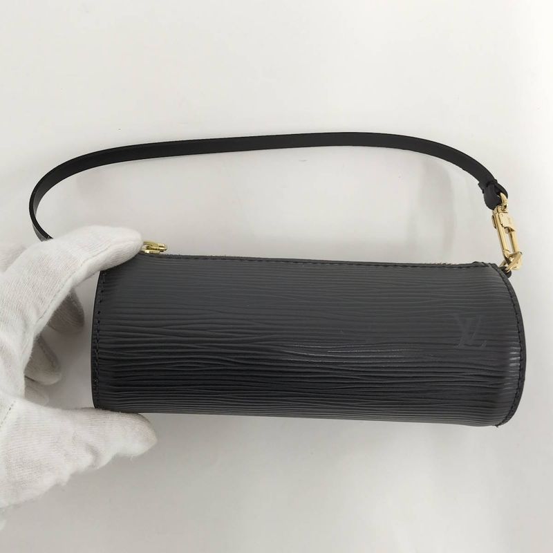 Louis Vuitton Soufflo Handbag Epi Leather Black M52222
