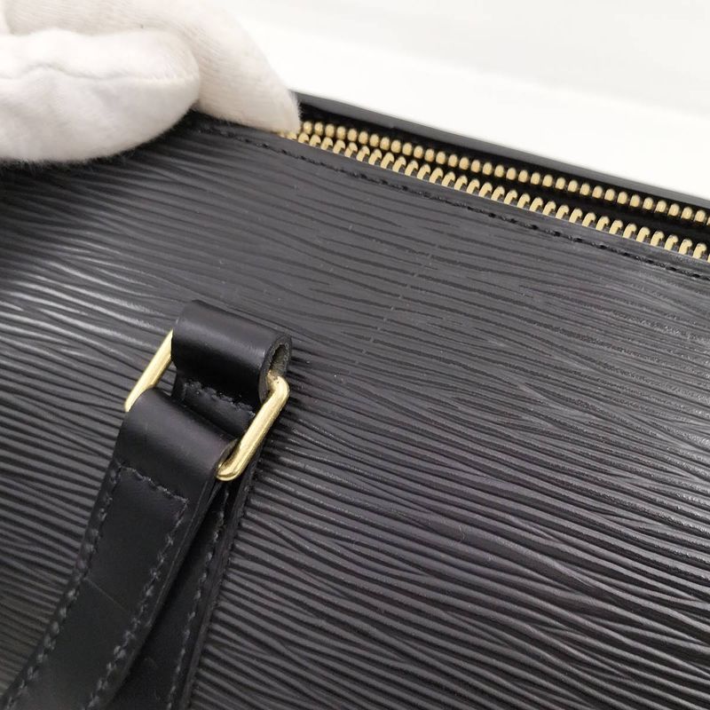 Louis Vuitton Soufflo Handbag Epi Leather Black M52222
