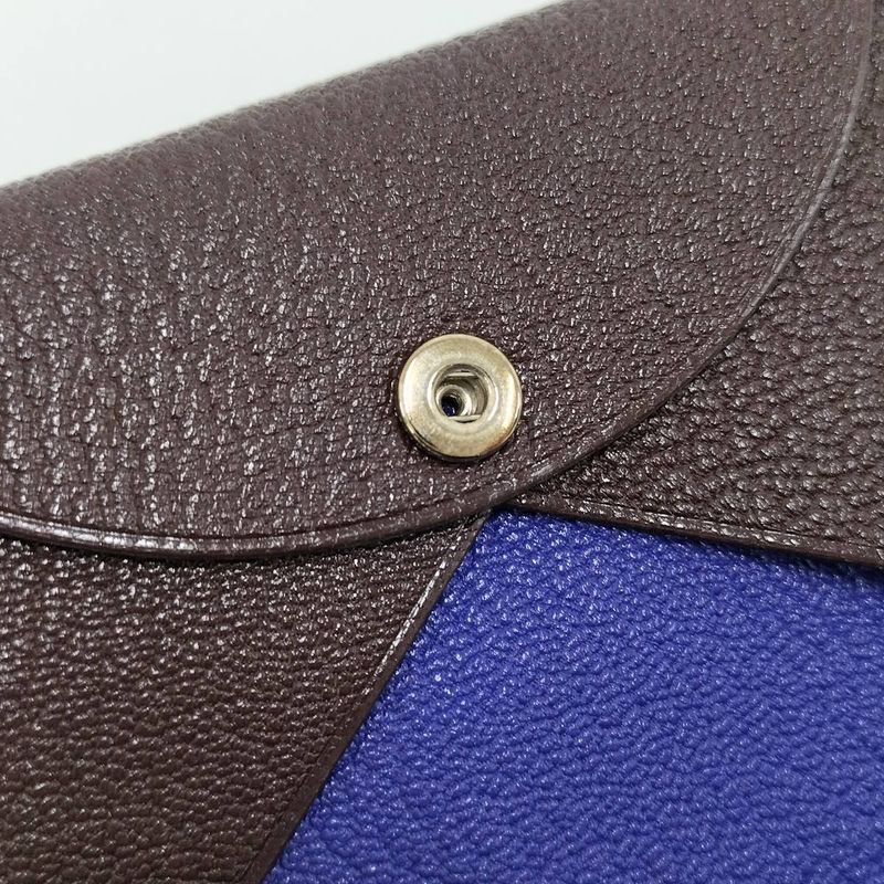 Hermes Calvi Duo Coin Case Leather Brown Z Stamp