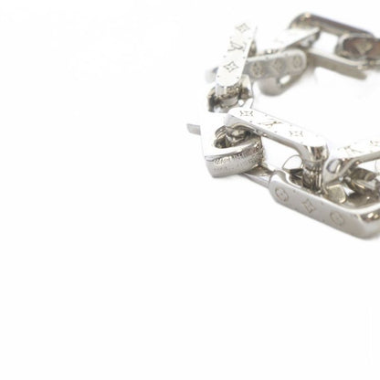 Louis Vuitton Monogram Chain Bracelet Silver Color M64224