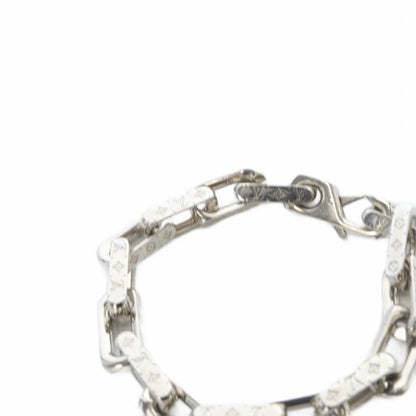 Louis Vuitton Monogram Chain Bracelet Silver Color M64224