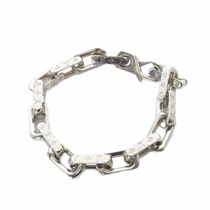 Louis Vuitton Monogram Chain Bracelet Silver Color M64224