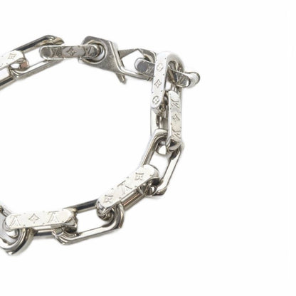 Louis Vuitton Monogram Chain Bracelet Silver Color M64224