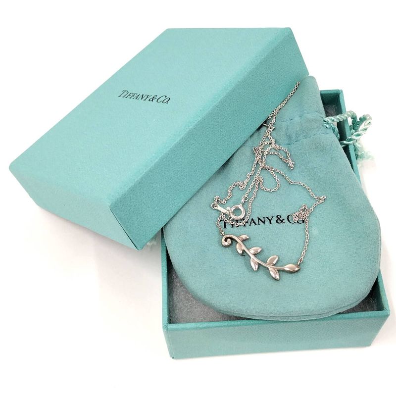 Tiffany & Co Necklace Olive Leaf Sv925 Silver 925