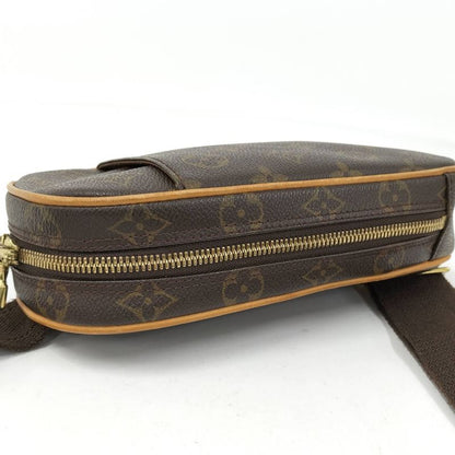 Louis Vuitton Pochette Gange Shoulder Bag Monogram Leather Brown M51870