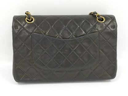 Chanel Matelasse 25 Chain Shoulder Bag Lambskin Leather Black