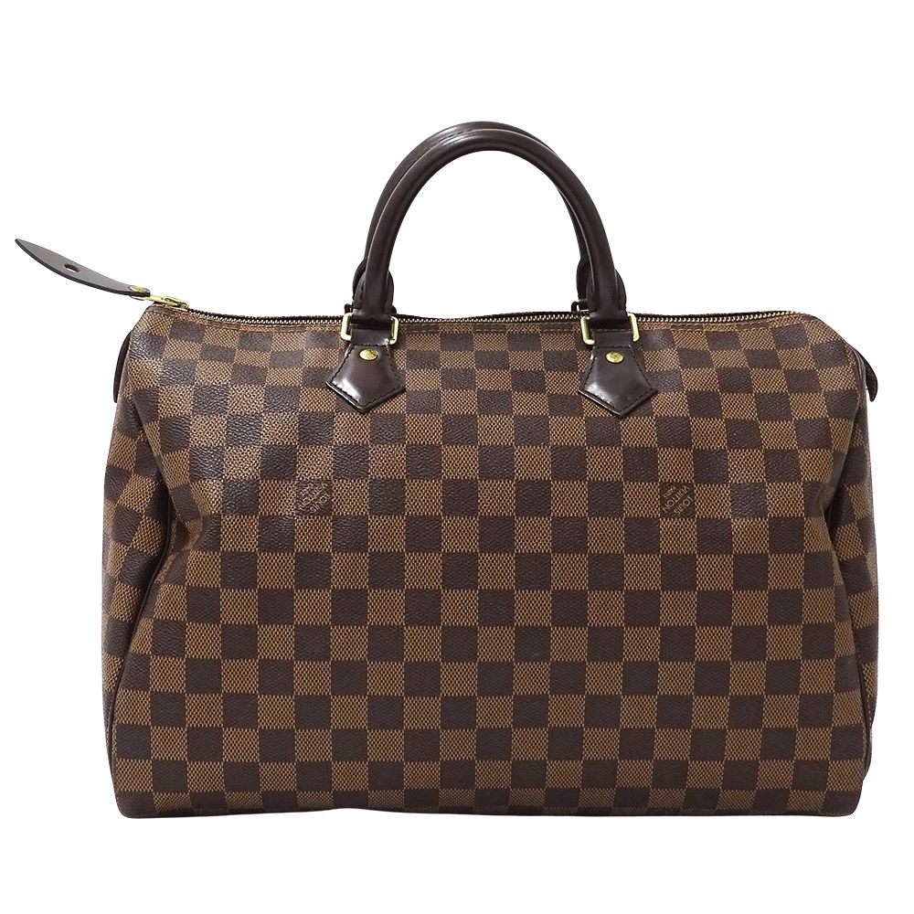 Louis Vuitton Bag Damier Women'S Brand Handbag Speedy 35 N41523 Brown Stylish