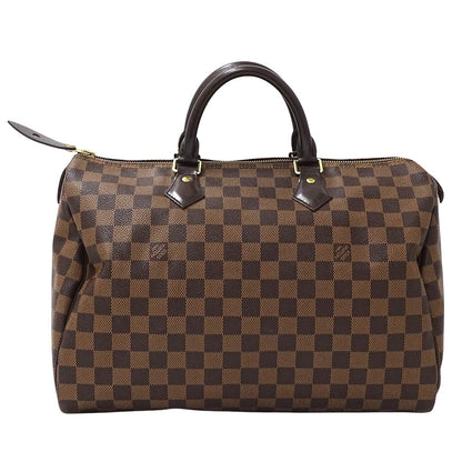 Louis Vuitton Bag Damier Women'S Brand Handbag Speedy 35 N41523 Brown Stylish