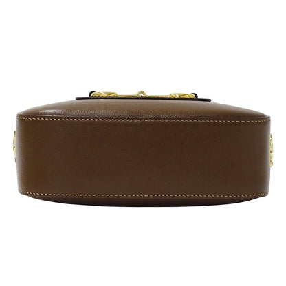 Gucci Bag Women'S Brand Shoulder Bag Horsebit 1955 Leather Brown 760196 Mini