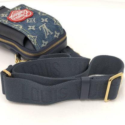 Louis Vuitton Shoulder Bag Double Phone Pouch Monogram Denim Rfid