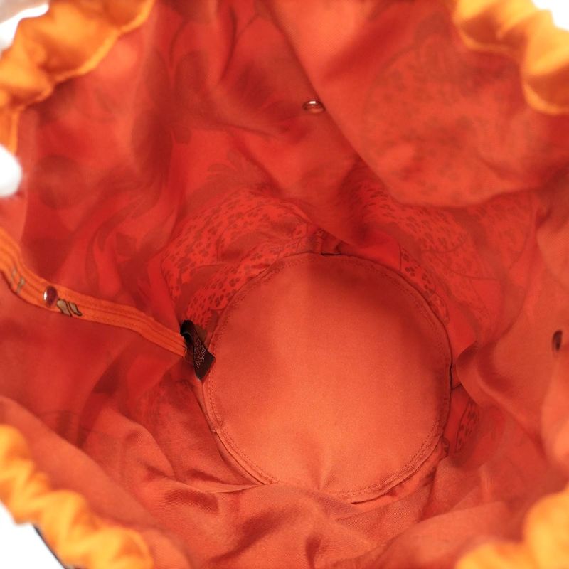 Hermes Musardine Handbag Leather Red Orange a Stamped