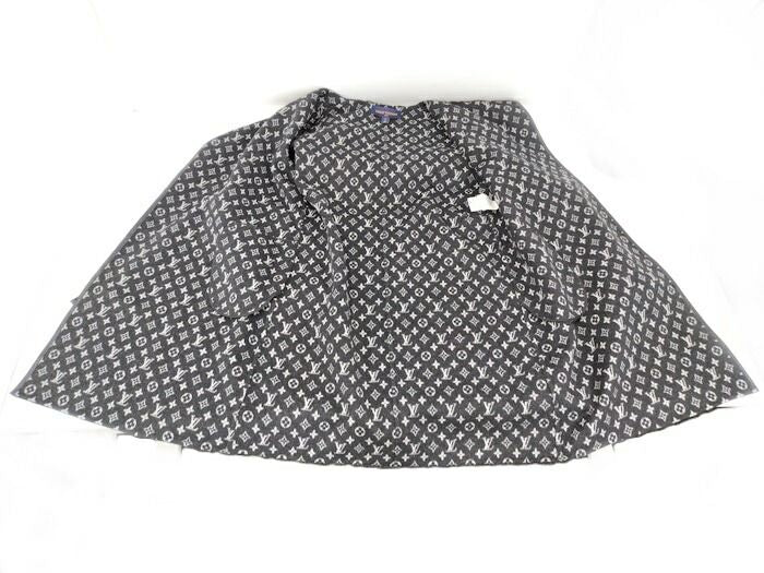 Louis Vuitton Hooded Wrap Coat Women's Size 40 Wool Black