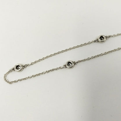 Tiffany & Co Visor Yard Bracelet Diamond 3p Sv925 Silver