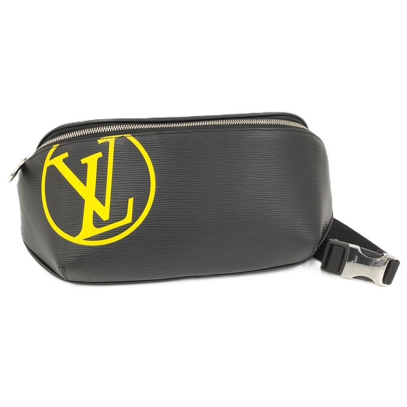 Louis Vuitton Bum Bag Body Bag LV Circle Epi Leather Noir Black M55131