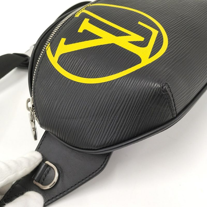 Louis Vuitton Bum Bag Body Bag LV Circle Epi Leather Noir Black M55131