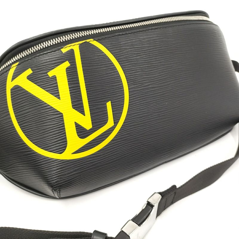 Louis Vuitton Bum Bag Body Bag LV Circle Epi Leather Noir Black M55131