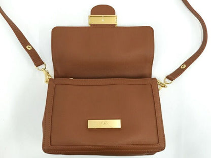 Louis Vuitton Shoulder Bag Dauphine Soft MM Cognac Calf Leather M11476