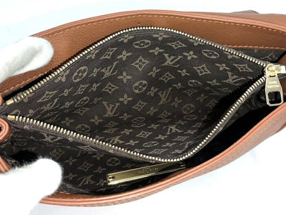 Louis Vuitton Shoulder Bag Dauphine Soft MM Cognac Calf Leather M11476