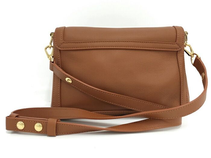 Louis Vuitton Shoulder Bag Dauphine Soft MM Cognac Calf Leather M11476