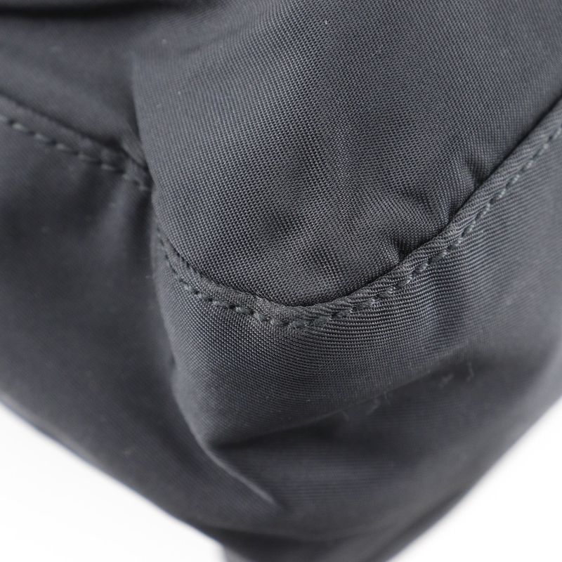 Prada Plastic Chain Nylon Black Women's Tote Bag