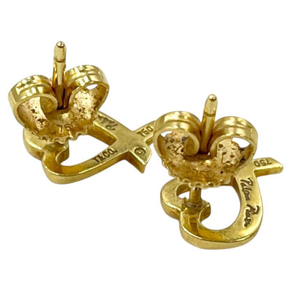 Tiffany & Co Earrings 750 Loving Heart 2.0 g Paloma