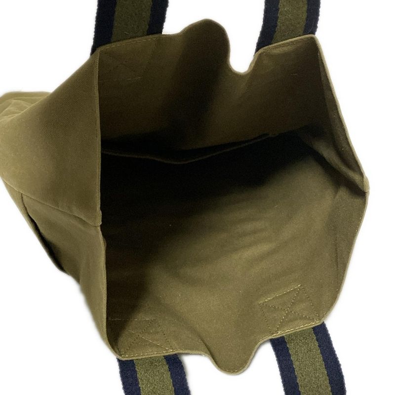 Hermes Tote Bag Fourre Tout Cabas Khaki X Navy