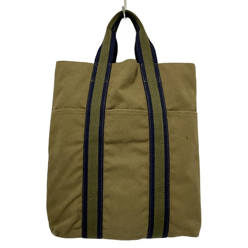 Hermes Tote Bag Fourre Tout Cabas Khaki X Navy