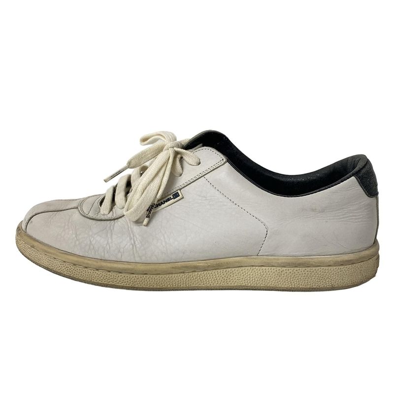 Chanel Sneakers EU 38 Women's - G24579 White Sports Line Insole Removable