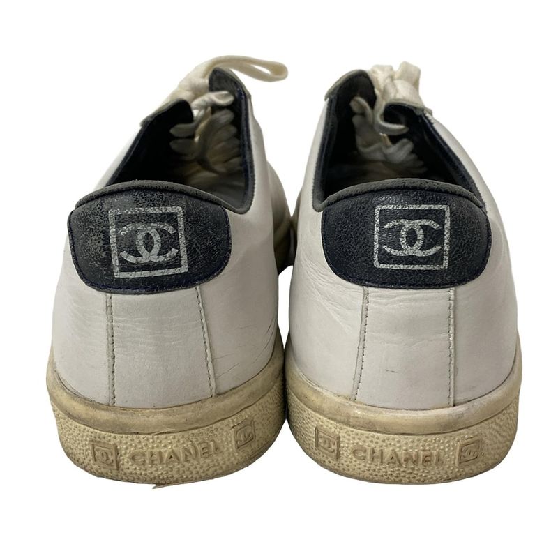 Chanel Sneakers EU 38 Women's - G24579 White Sports Line Insole Removable