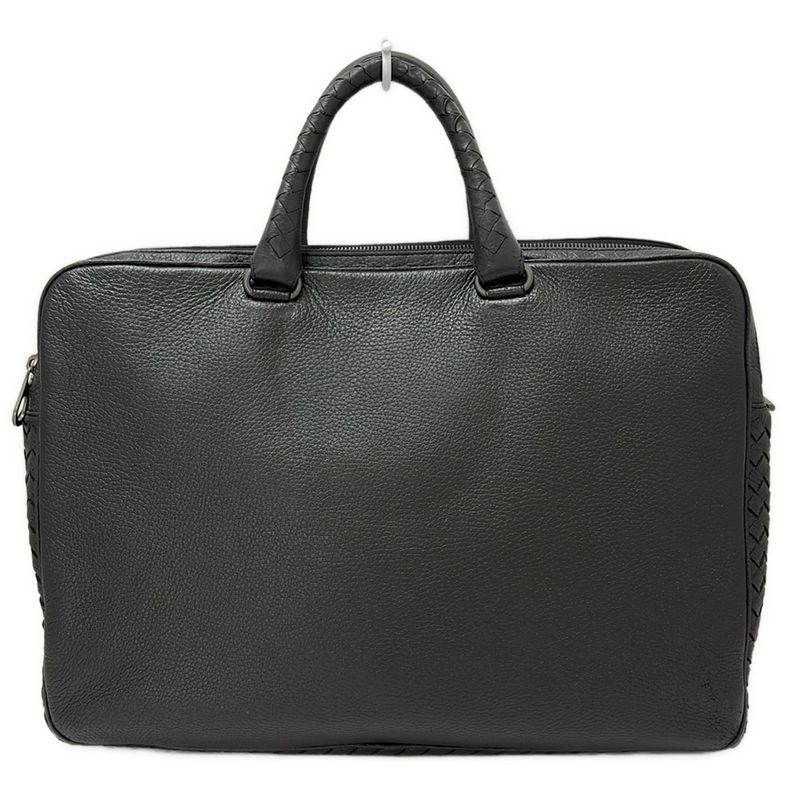 Bottega Veneta Business Bag Intrecciato Black Main Item No Lock Leather