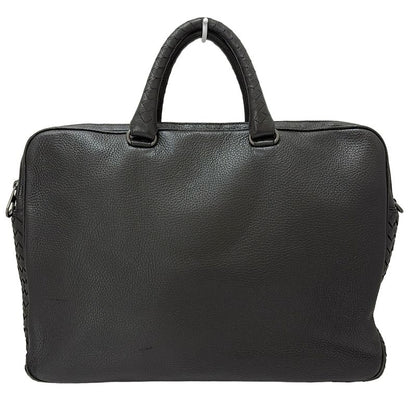 Bottega Veneta Business Bag Intrecciato Black Main Item No Lock Leather