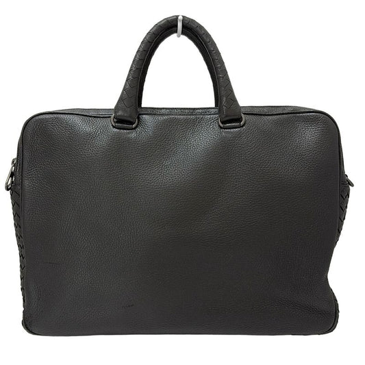 Bottega Veneta Business Bag Intrecciato Black Main Item No Lock Leather