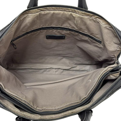 Bottega Veneta Business Bag Intrecciato Black Main Item No Lock Leather