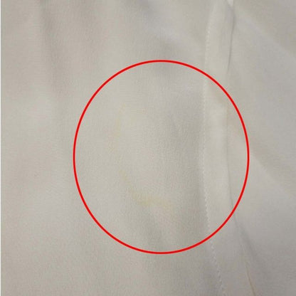 19aw Balenciaga Lipstick Logo Print Shirt Silk Chiffon Blouse Oversize 32 Ivory