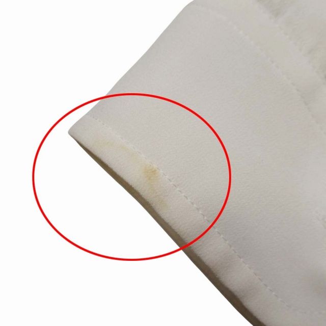 19aw Balenciaga Lipstick Logo Print Shirt Silk Chiffon Blouse Oversize 32 Ivory