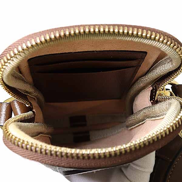 Gucci Interlocking G Mini Shoulder Bag GG Supreme Canvas Leather Beige