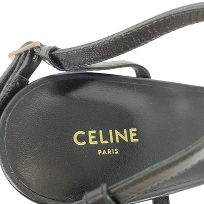 Celine Sandals 38 Women's - Black Leather