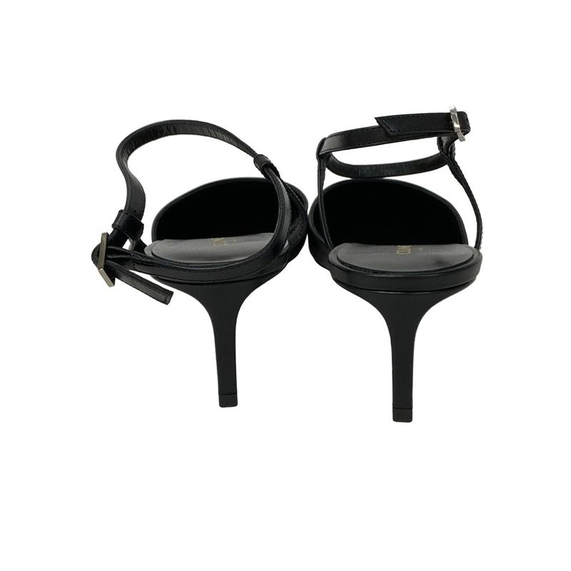 Celine Sandals 38 Women's - Black Leather