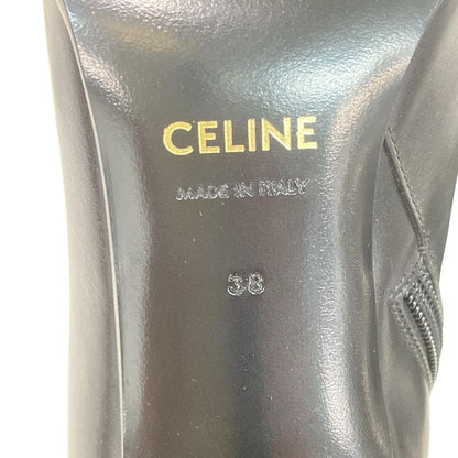 Celine Short Boots 38 Women's - Black Leather