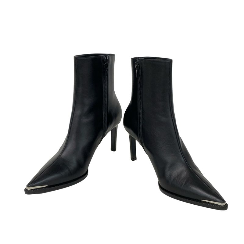 Celine Short Boots 38 Women's - Black Leather