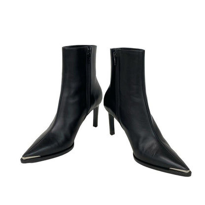 Celine Short Boots 38 Women's - Black Leather